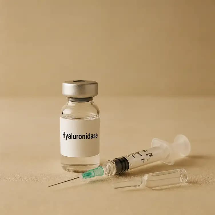 Hylase-Behandlung zur Korrektur von Hyaluron Bild
